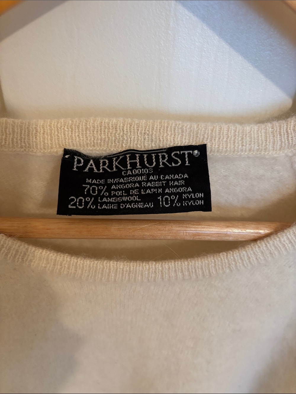 Vintage Parkhurst Cream Sweater - Picture 2 of 4